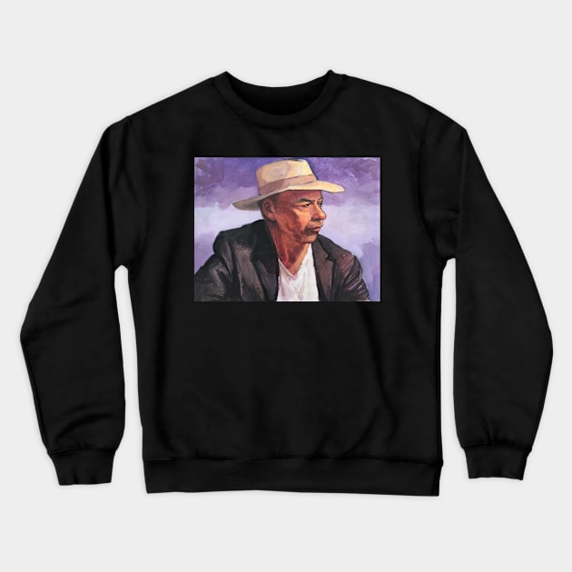 Portrait of Raf ~ oil painting Crewneck Sweatshirt by rozmcq